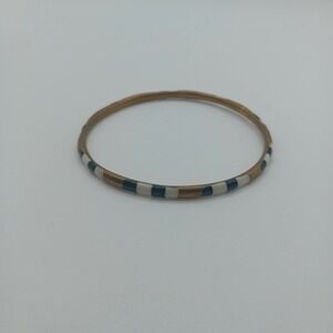 Vintage‎ Striped Bangle Bracelet Fashion Costume Jewelry Stacking Accessories